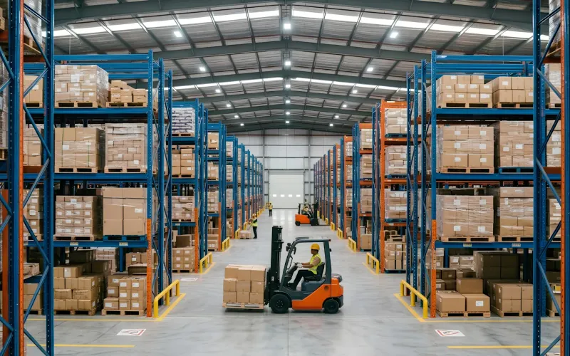 Pallet Racking System installation inside warehouse