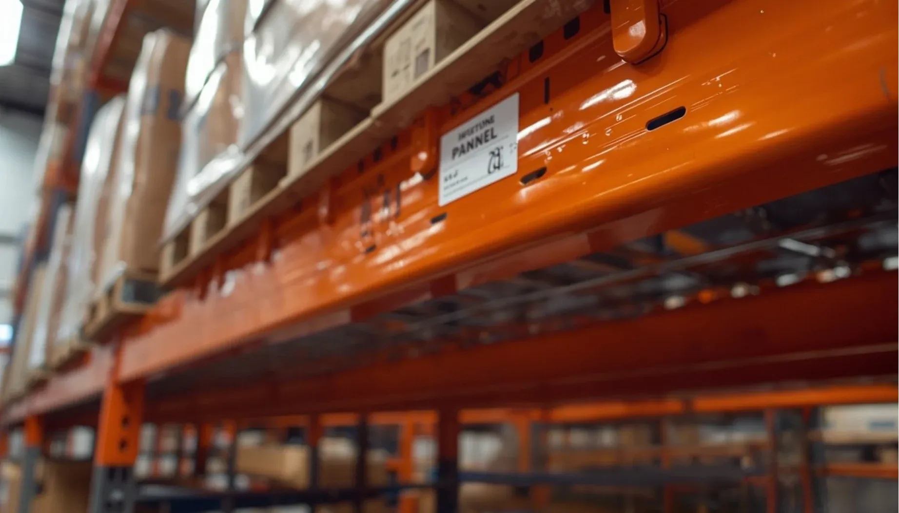 Thick steel panels with under-shelf reinforcement stiffeners bars